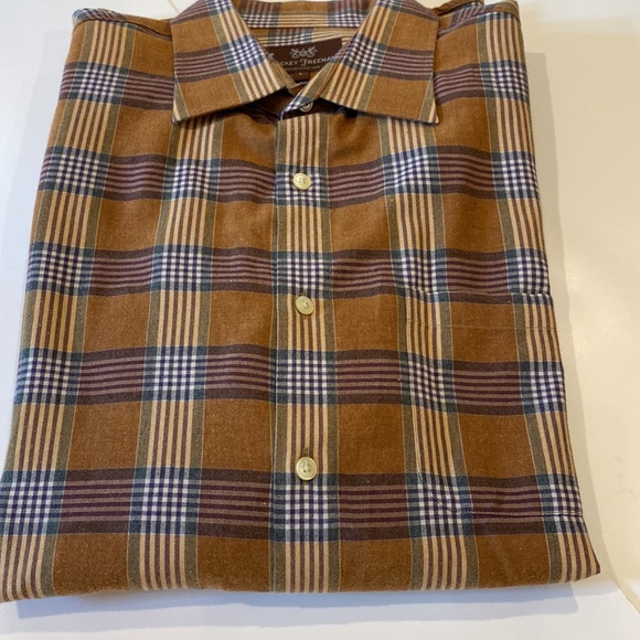 Hickey Freeman Other - HICKEY FREEMAN COTTON SOFT PLAID MENS SHIRT